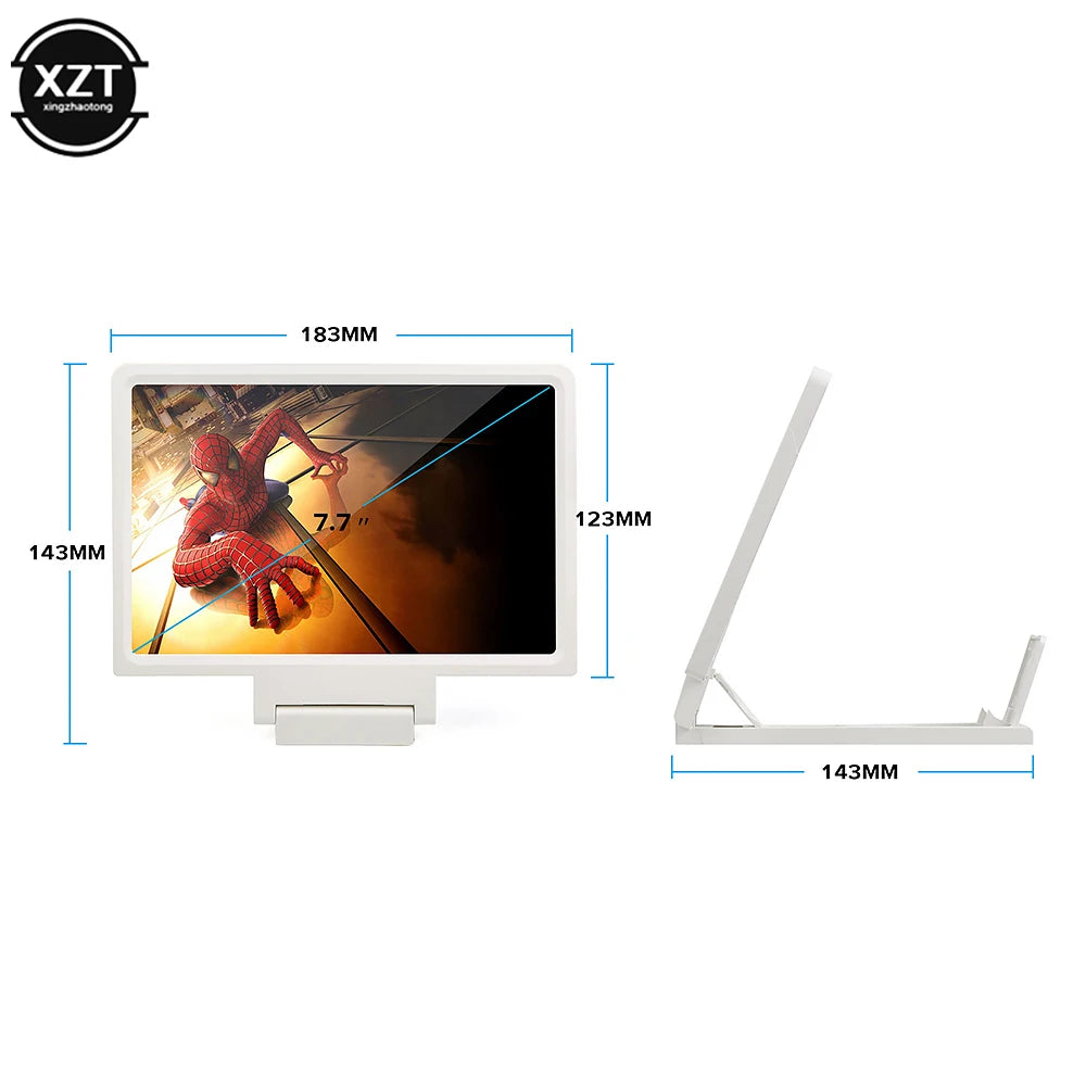 Mobile Phone Screen Magnifier Eye Protection Monitor 3D Video Screen Magnifier Folding Stand